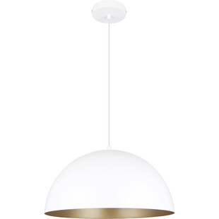 Lampa wisząca Vela 40cm - Biało-złota | Zumaline