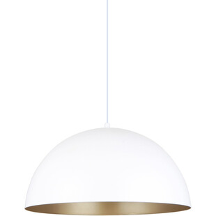 Lampa wisząca Vela 40cm - Biało-złota | Zumaline