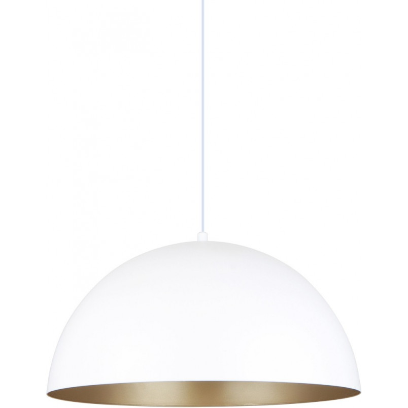 Lampa wisząca Vela 40cm - Biało-złota | Zumaline