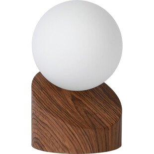 Lampa stołowa skandynawska Len drewno | Lucide