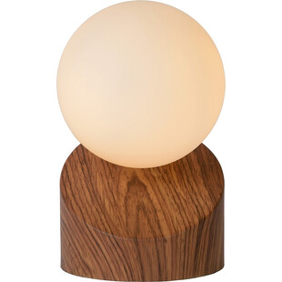 Lampa stołowa skandynawska Len drewno | Lucide
