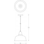 Lampa wisząca Mensa czarno-złota | ZumaLine - Loftowa lampa