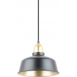 Lampa wisząca Mensa czarno-złota | ZumaLine - Loftowa lampa