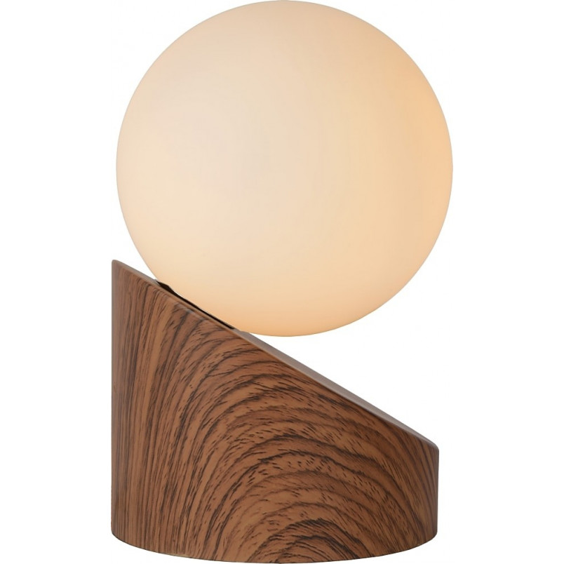 Lampa stołowa skandynawska Len drewno | Lucide