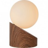 Lampa stołowa skandynawska Len drewno | Lucide