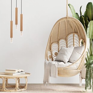 Lampa wisząca Madera drewniana 4cm | ZumaLine - Skandynawski design