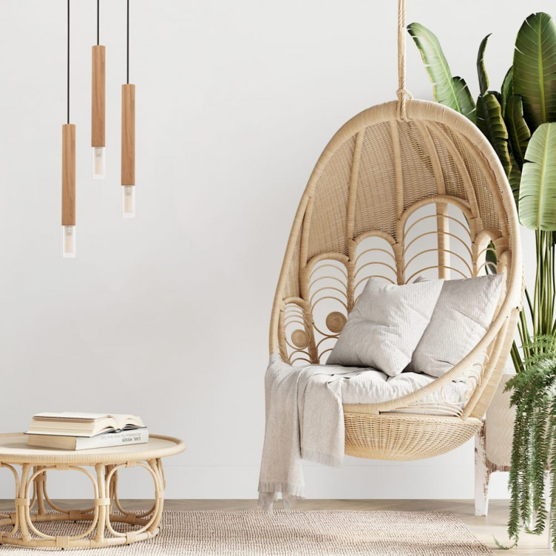 Lampa wisząca Madera drewniana 4cm | ZumaLine - Skandynawski design