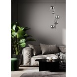 Lampa wisząca Luna V - szkło, glamour | ZumaLine