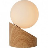 Lampa stołowa skandynawska Len | Lucide | Jasne drewno