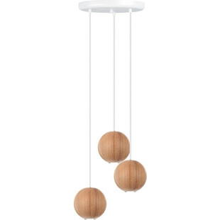 Lampa wisząca drewniane kule | Skandynawski design