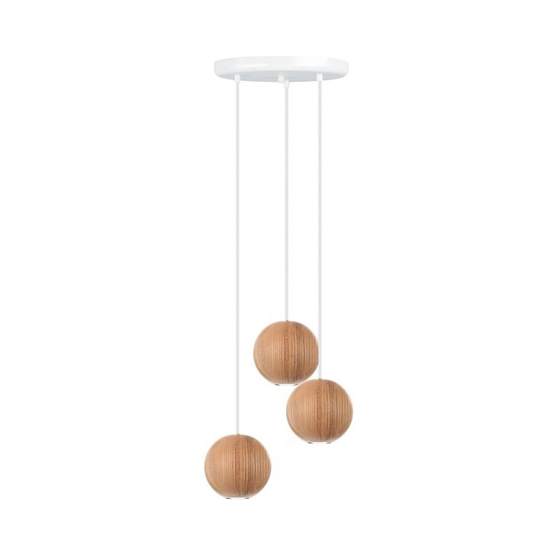 Lampa wisząca drewniane kule | Skandynawski design