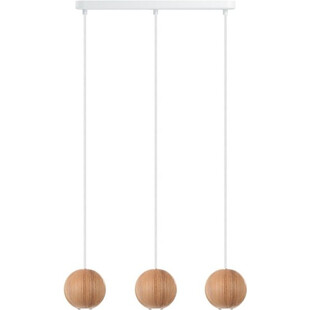 Lampa Wisząca Drewniane Kule Sferni | Skandynawski Design