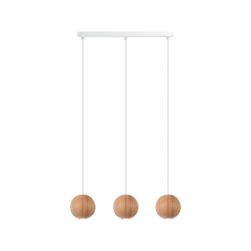 Lampa Wisząca Drewniane Kule Sferni | Skandynawski Design