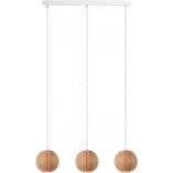 Lampa Wisząca Drewniane Kule Sferni | Skandynawski Design