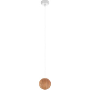 Lampa Wisząca Drewniana Kula Sferni | Skandynawski Design