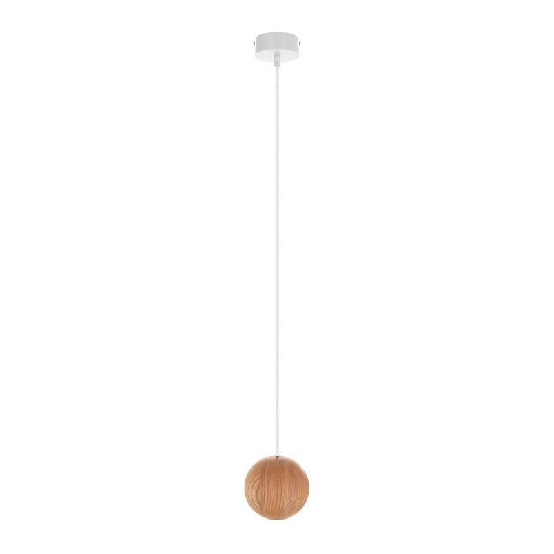 Lampa Wisząca Drewniana Kula Sferni | Skandynawski Design