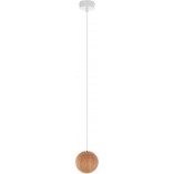 Lampa Wisząca Drewniana Kula Sferni | Skandynawski Design