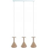 Lampa Wisząca Drewniana Cono II | Kolorowe Kable - Skandynawski Design