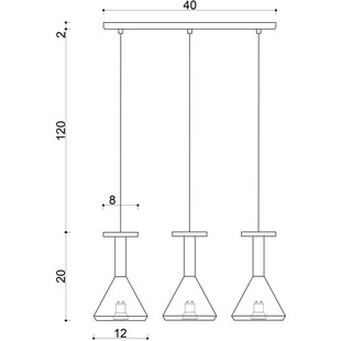 Lampa Wisząca Drewniana Cono II | Kolorowe Kable - Skandynawski Design