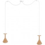 Lampa wisząca "Pająk" Cono II | Drewno, Sklejka | Kolorowe Kable