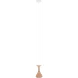 Lampa wisząca drewniana Cono Mini Kolorowe kable