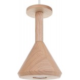 Lampa wisząca drewniana Cono Mini Kolorowe kable