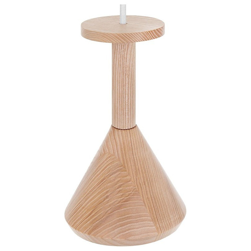 Lampa wisząca drewniana Cono Mini Kolorowe kable