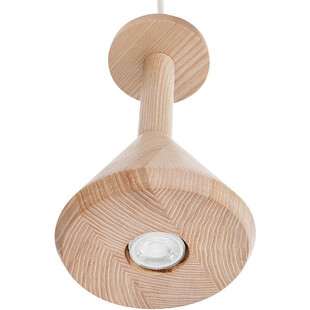 Lampa wisząca drewniana Cono Mini Kolorowe kable