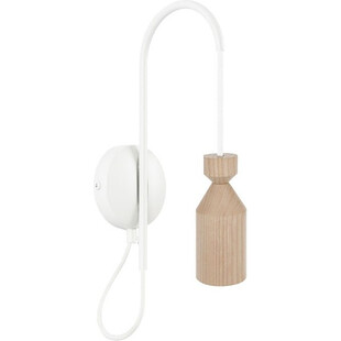 Kinkiet drewniany Angula Mini | Kolorowe Kable - Skandynawski Design