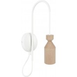 Kinkiet drewniany Angula Mini | Kolorowe Kable - Skandynawski Design
