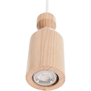 Kinkiet drewniany Angula Mini | Kolorowe Kable - Skandynawski Design