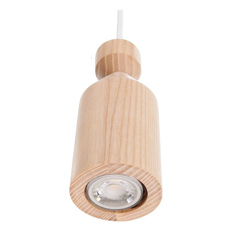 Kinkiet drewniany Angula Mini | Kolorowe Kable - Skandynawski Design