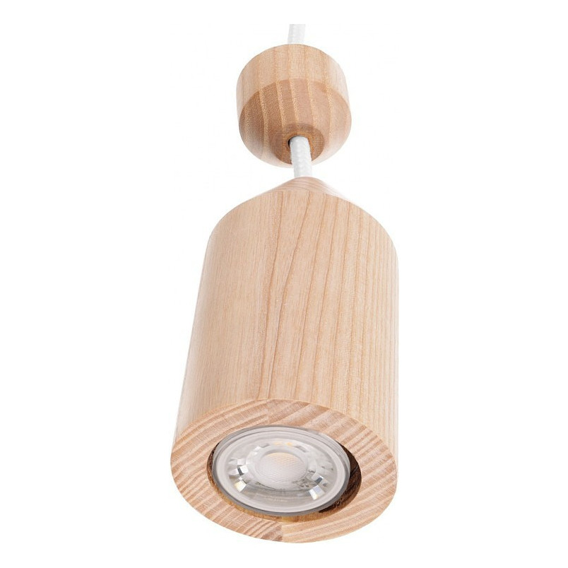 Kinkiet drewniany Angula Mini | Kolorowe Kable - Skandynawski Design