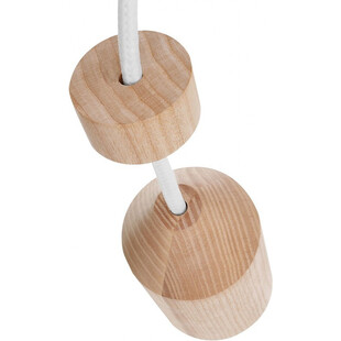 Kinkiet drewniany Angula Mini | Kolorowe Kable - Skandynawski Design