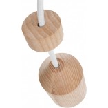 Kinkiet drewniany Angula Mini | Kolorowe Kable - Skandynawski Design