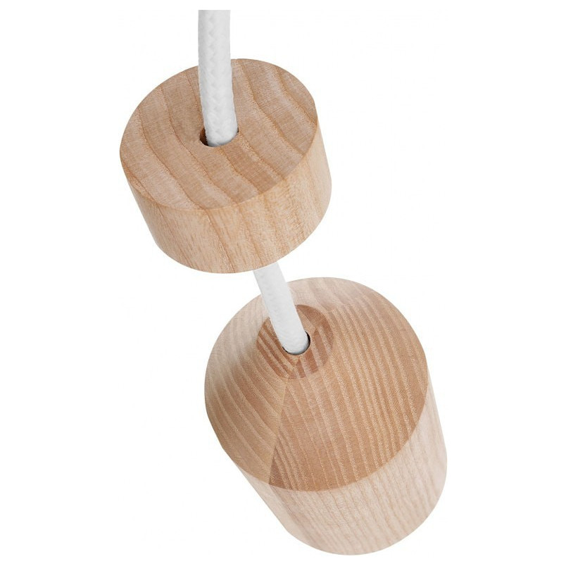 Lampa wisząca drewniana Angula Mini | Kolorowe Kable