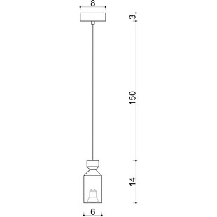 Lampa wisząca drewniana Angula Mini | Kolorowe Kable