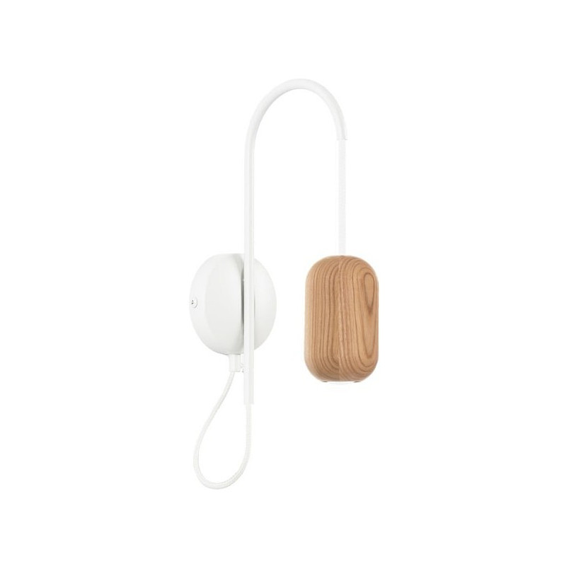 Kinkiet drewniany Barille Mini | Kolorowe Kable - Skandynawski Design