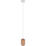 Lampa wisząca "Żarówka" Barille Mini | Drewno, Kolorowe Kable