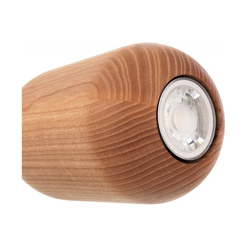 Lampa wisząca "Żarówka" Barille Mini | Drewno, Kolorowe Kable
