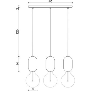 Lampa wisząca drewniana Barille III | Skandynawski Design