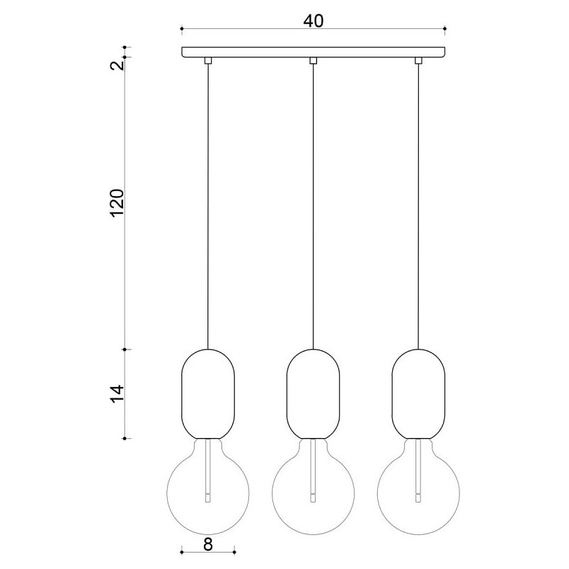 Lampa wisząca drewniana Barille III | Skandynawski Design