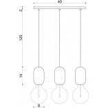 Lampa wisząca drewniana Barille III | Skandynawski Design
