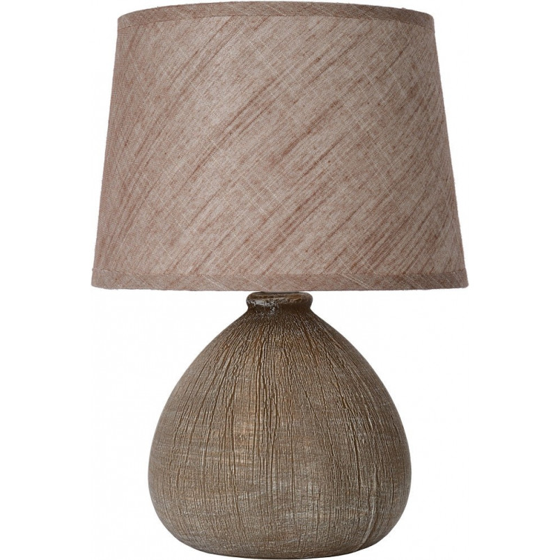 Lampa stołowa betonowa Ramzi | Brązowa | Lucide