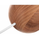 Lampa wisząca "żarówka" na kablu Barille drewniana Kolorowe kable