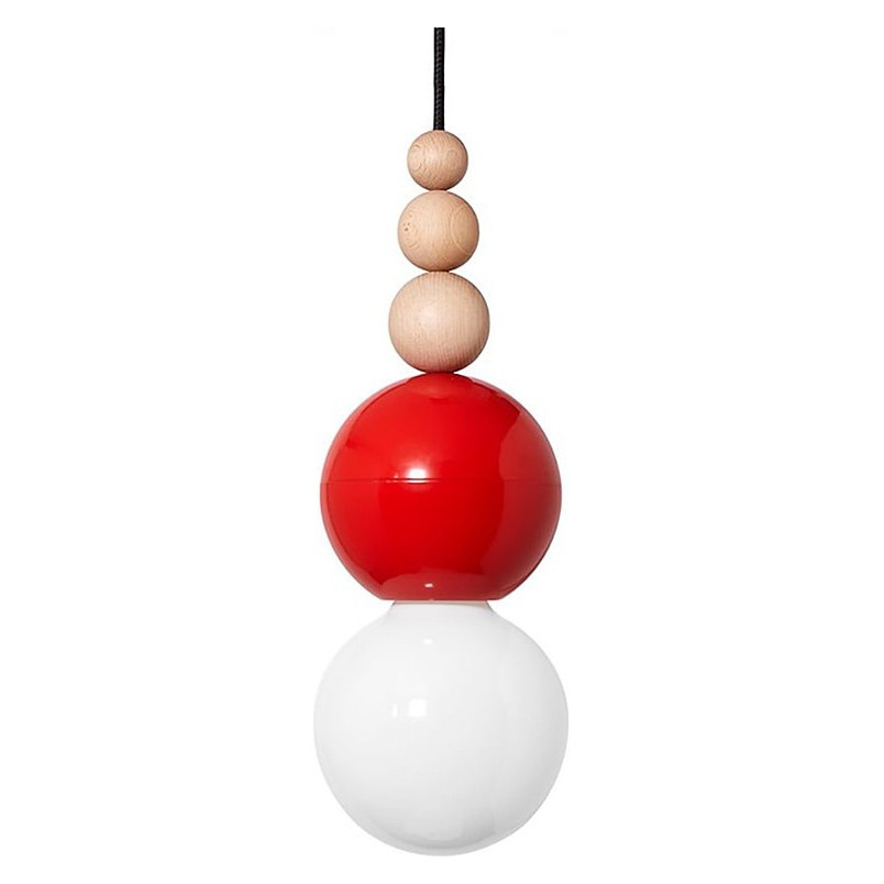 Lampa Wisząca Loft Bala Czerwona | Kolorowe Kable