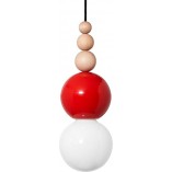 Lampa Wisząca Loft Bala Czerwona | Kolorowe Kable