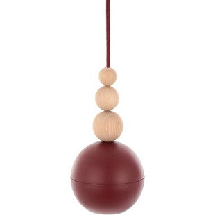 Lampa wisząca żarówka na kablu Loft Bala burgund Kolorowe kable
