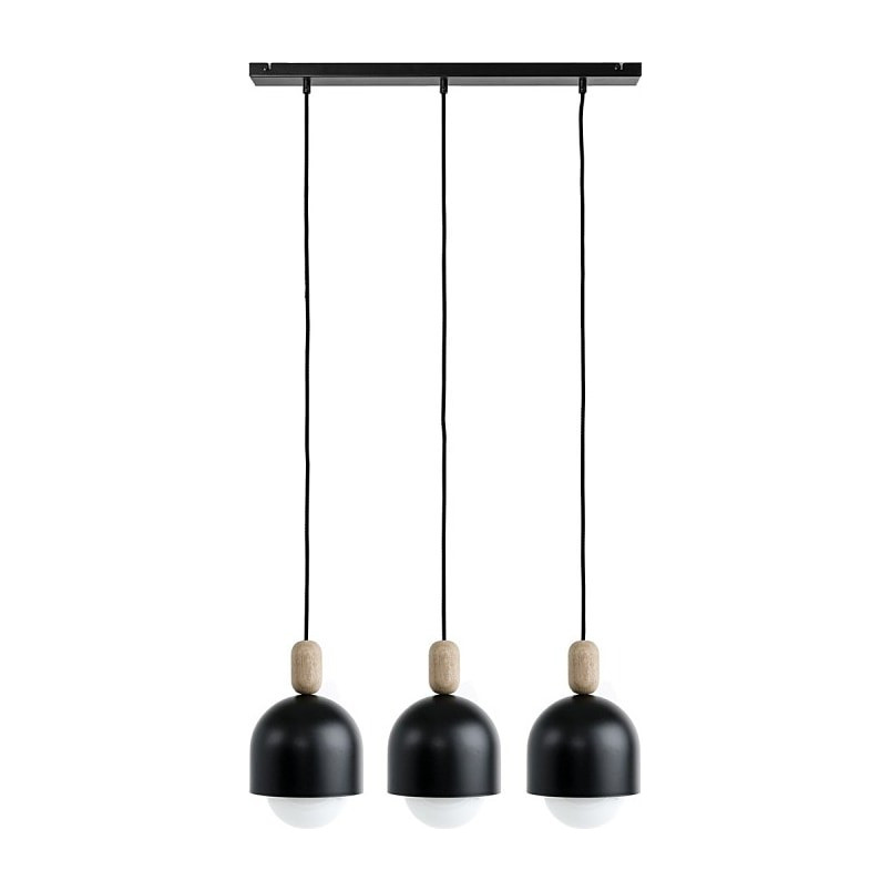 Lampa Wisząca Loft Ovoi III | Skandynawska, Czarna | Kolorowe Kable