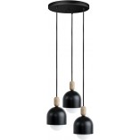Lampa Wisząca Loft Ovoi Round III | Skandynawska Lampa 3-punktowa